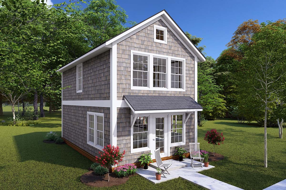 Cottage, Traditional Plan with 896 Sq. Ft., 2 Bedrooms, 1 Bathrooms Picture 3