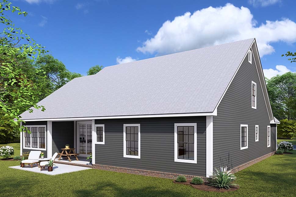 Cottage, Country, Farmhouse, Traditional Plan with 1983 Sq. Ft., 3 Bedrooms, 3 Bathrooms, 2 Car Garage Picture 5