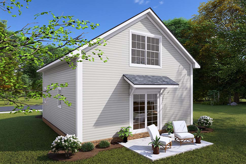 Cabin, Cottage Plan with 730 Sq. Ft., 1 Bedrooms, 1 Bathrooms Picture 4