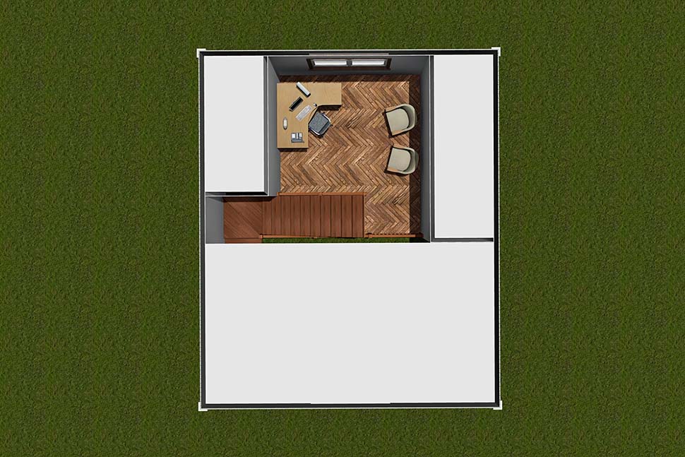 Cabin, Cottage Plan with 730 Sq. Ft., 1 Bedrooms, 1 Bathrooms Picture 7