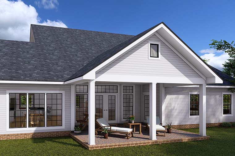 Farmhouse, Traditional Plan with 2716 Sq. Ft., 4 Bedrooms, 4 Bathrooms, 3 Car Garage Picture 6