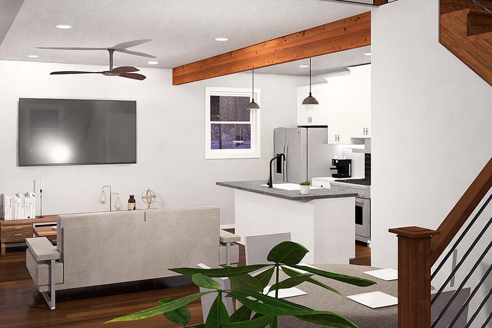 Cabin, Modern Plan with 1562 Sq. Ft., 3 Bedrooms, 2 Bathrooms Picture 12