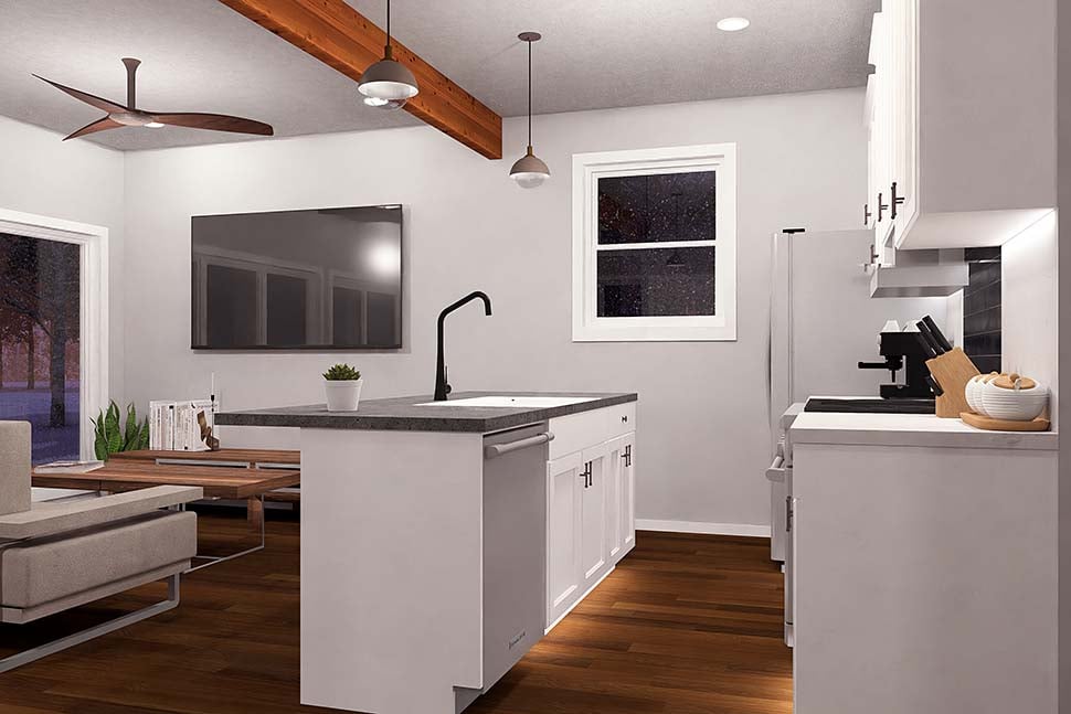 Cabin, Modern Plan with 1562 Sq. Ft., 3 Bedrooms, 2 Bathrooms Picture 13