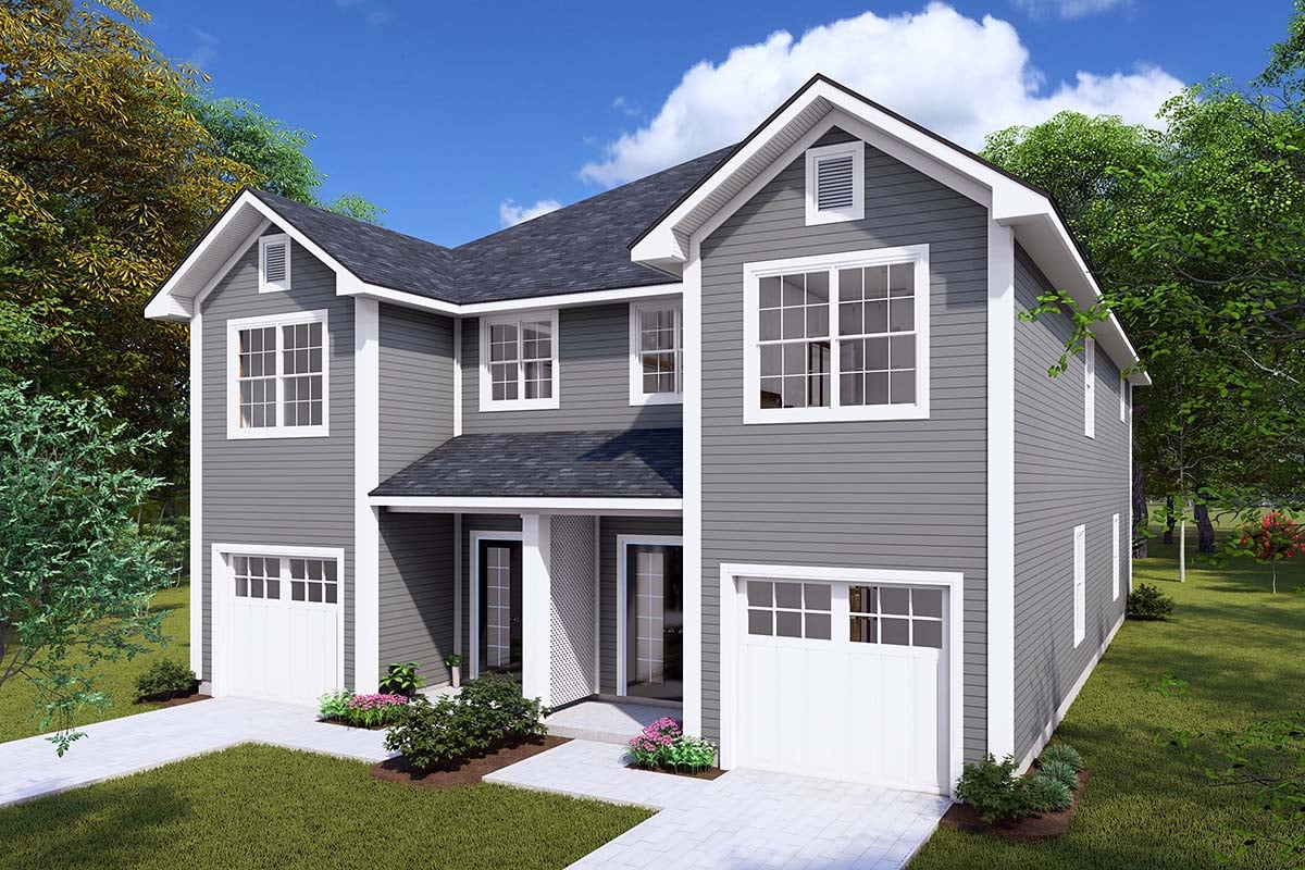 Traditional Plan with 3134 Sq. Ft., 6 Bedrooms, 6 Bathrooms, 2 Car Garage Picture 2