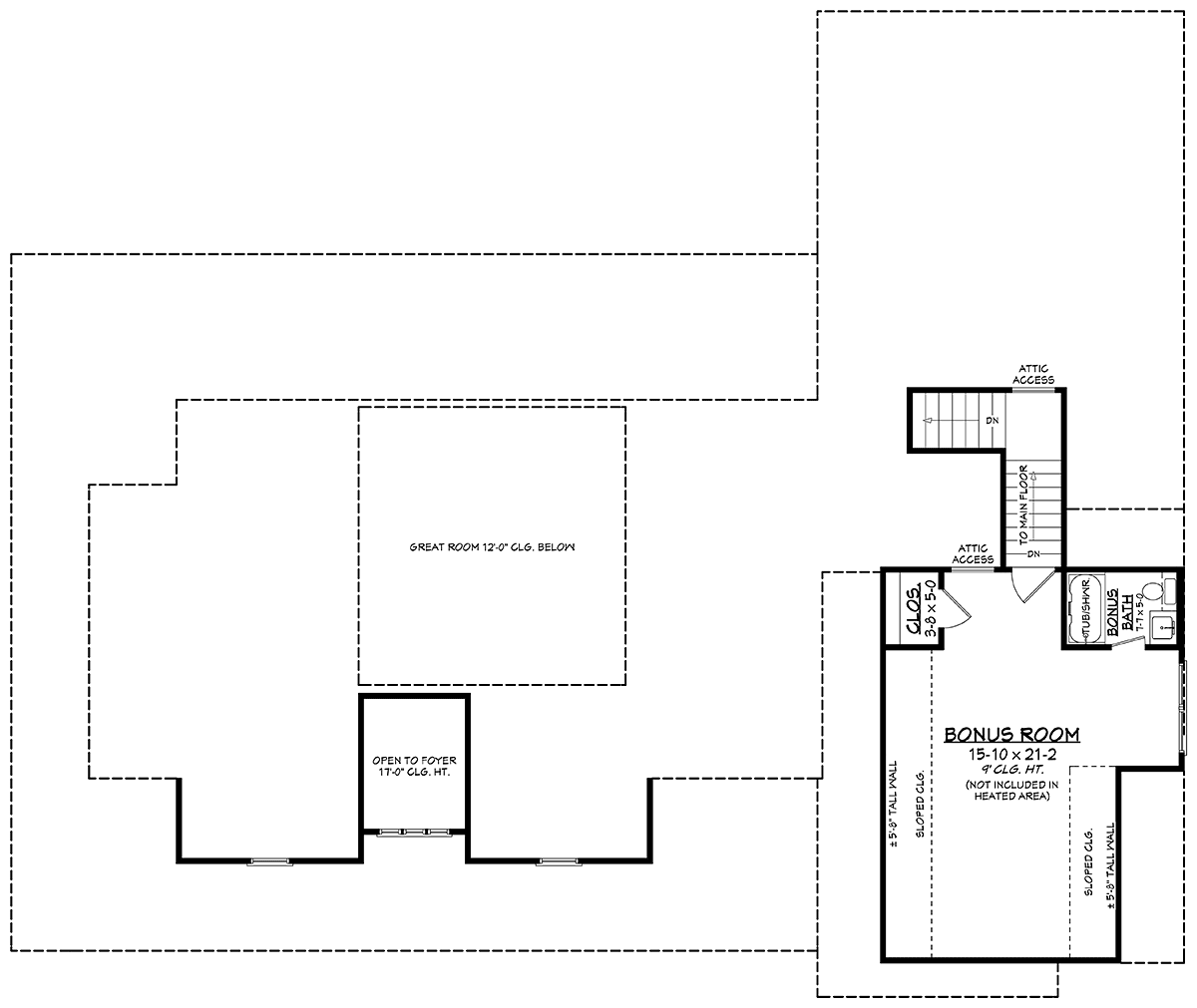 Country Farmhouse Southern Level Two of Plan 82900