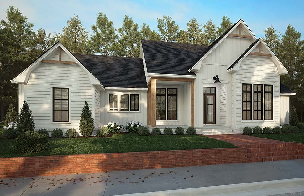 Country, Craftsman, Farmhouse, Southern Plan with 2397 Sq. Ft., 3 Bedrooms, 3 Bathrooms, 2 Car Garage Picture 8