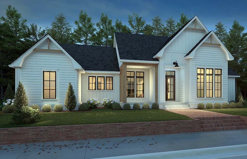 Country, Craftsman, Farmhouse, Southern Plan with 2397 Sq. Ft., 3 Bedrooms, 3 Bathrooms, 2 Car Garage Picture 10