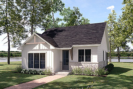 Cottage Country Farmhouse Traditional Elevation of Plan 82903