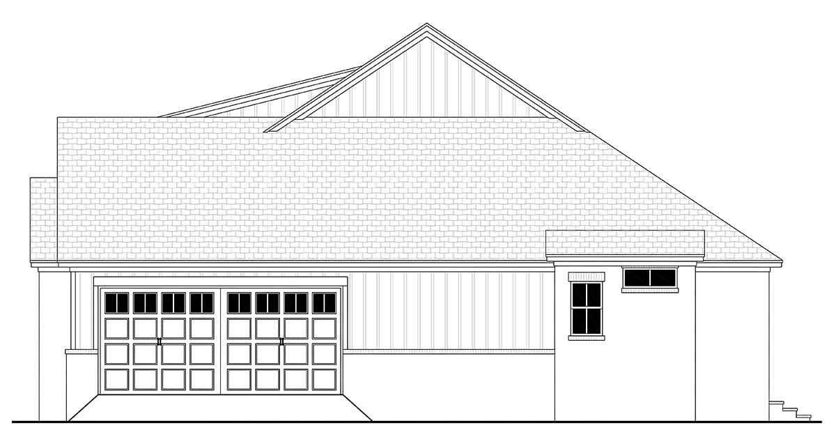 Farmhouse, Traditional Plan with 2253 Sq. Ft., 3 Bedrooms, 3 Bathrooms, 2 Car Garage Picture 2