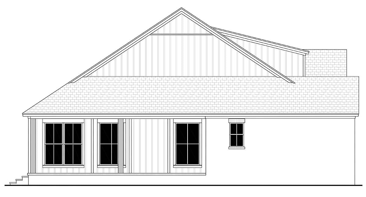 Farmhouse, Traditional Plan with 2253 Sq. Ft., 3 Bedrooms, 3 Bathrooms, 2 Car Garage Picture 3
