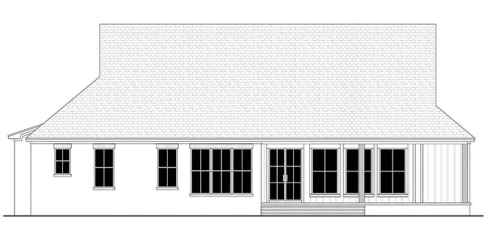Farmhouse, Traditional Plan with 2253 Sq. Ft., 3 Bedrooms, 3 Bathrooms, 2 Car Garage Picture 5