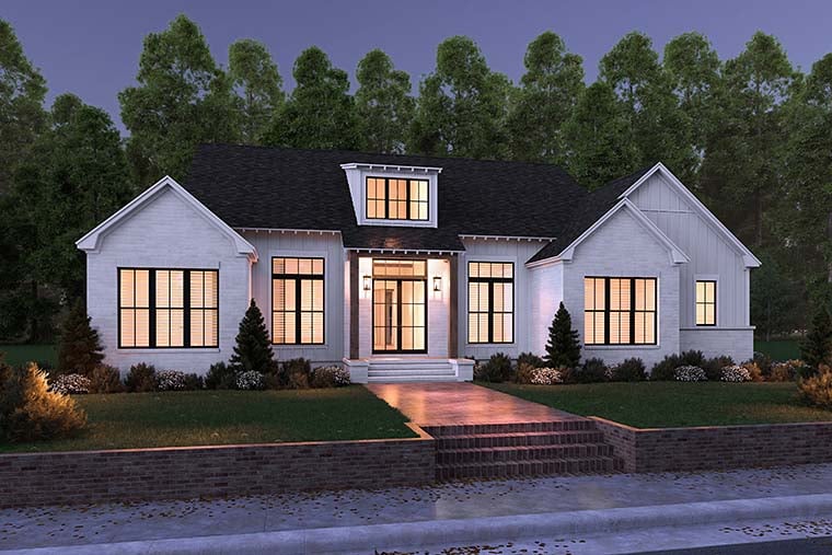 Farmhouse, Traditional Plan with 2253 Sq. Ft., 3 Bedrooms, 3 Bathrooms, 2 Car Garage Picture 6