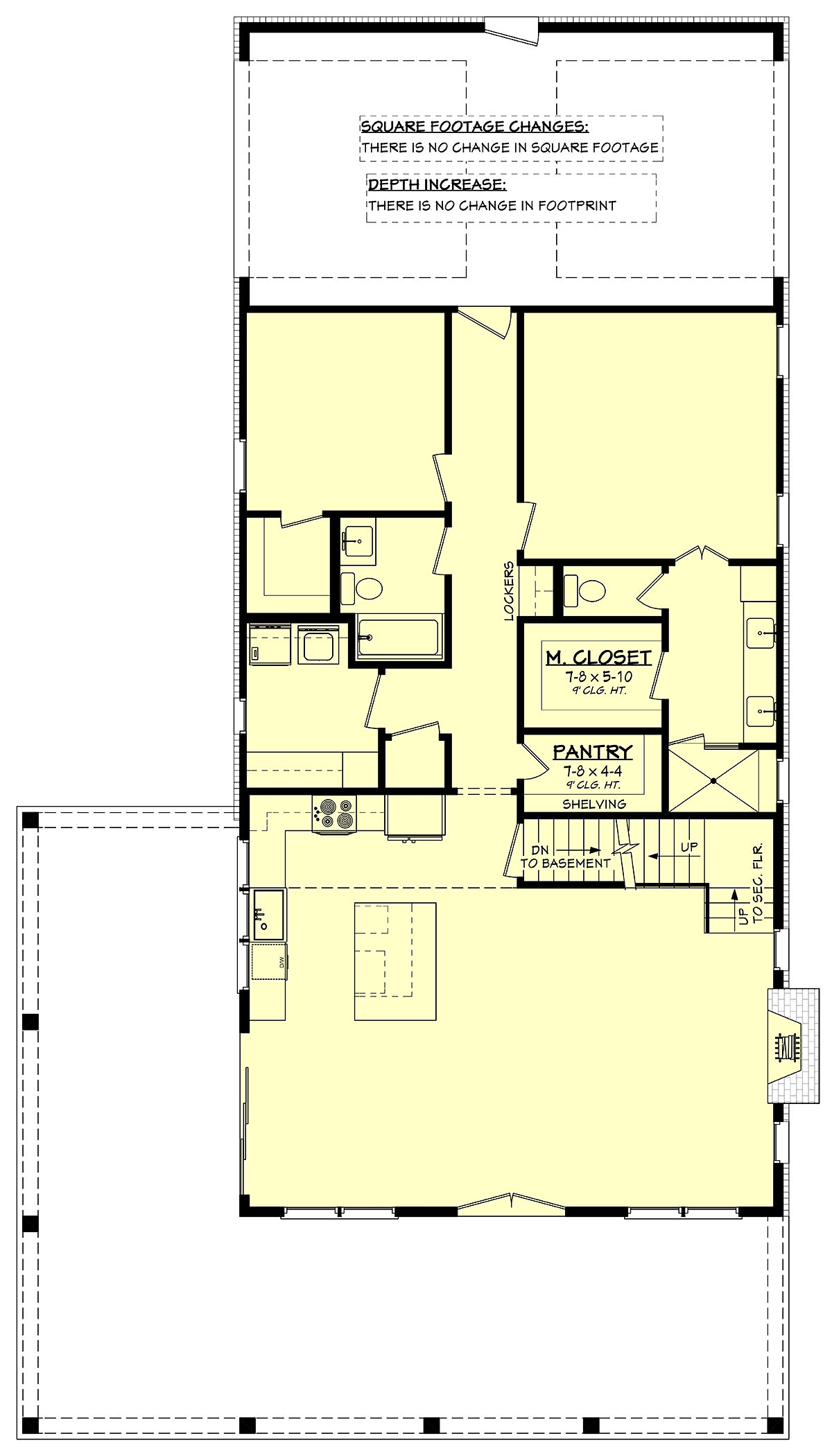 Barndominium Country Farmhouse Southern Alternate Level One of Plan 82910