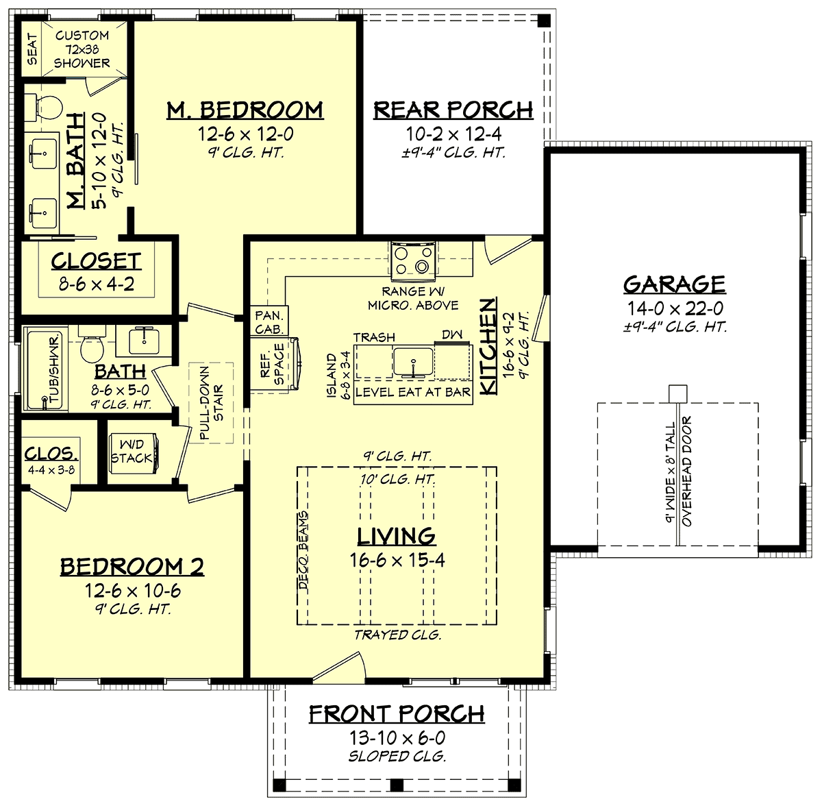 House Plan 82916 Level One