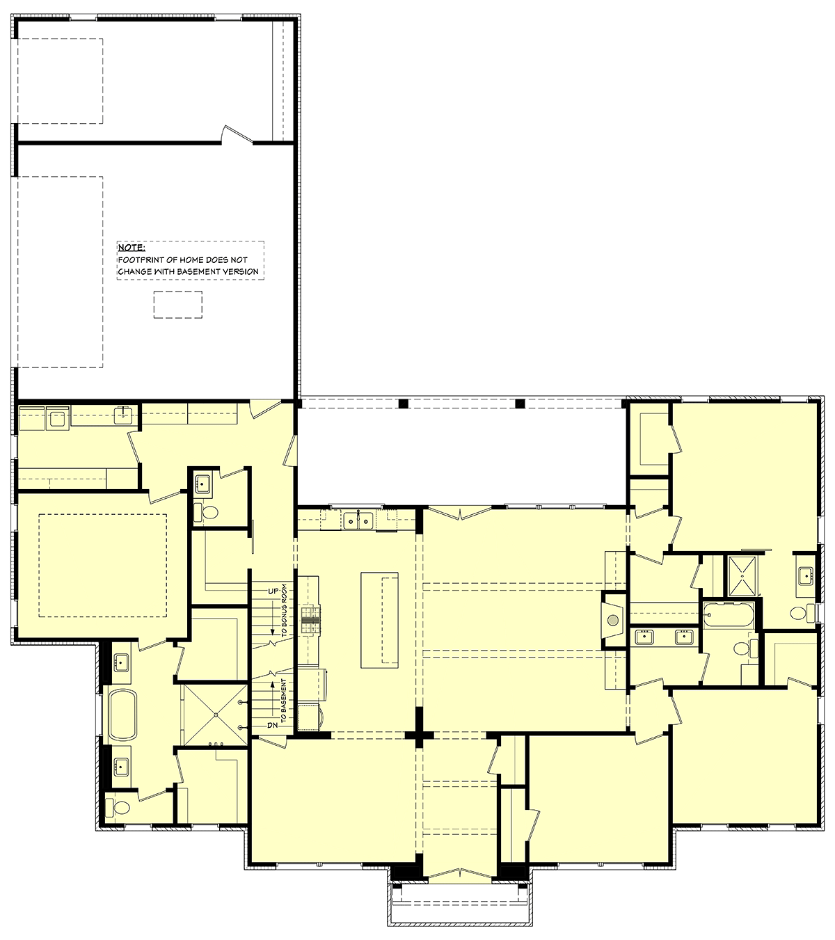 House Plan 82917 Alternate Level One