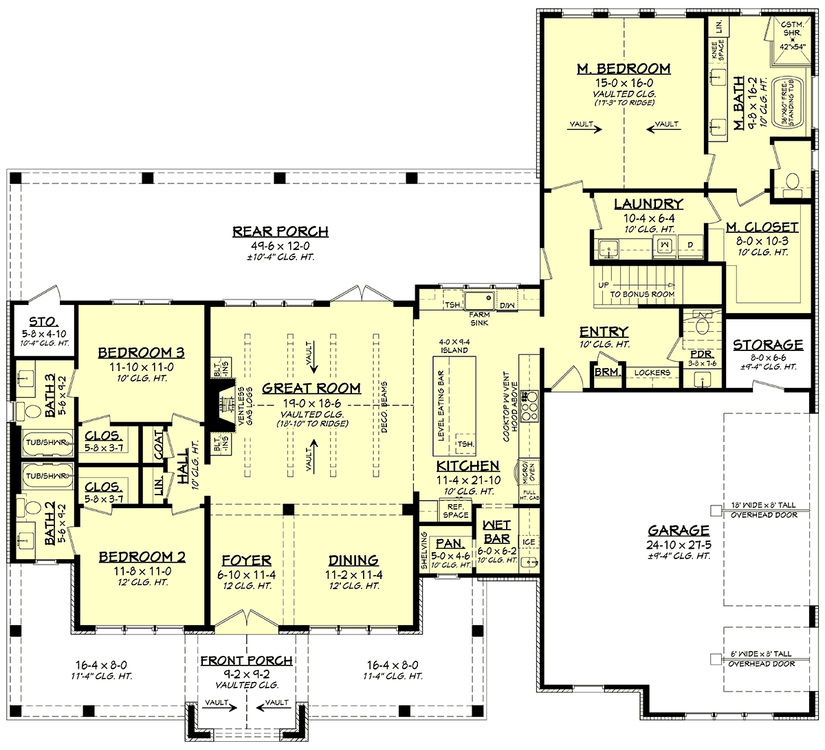 House Plan 82919 Level One