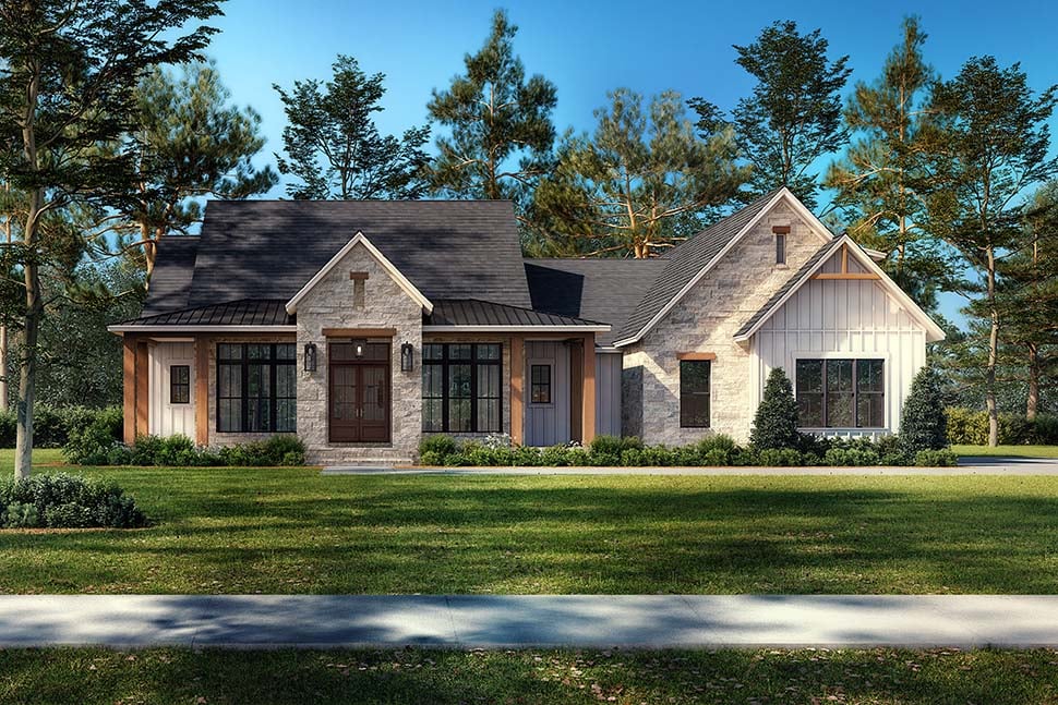 Country, Farmhouse Plan with 2278 Sq. Ft., 3 Bedrooms, 4 Bathrooms, 2.5 Car Garage Picture 5