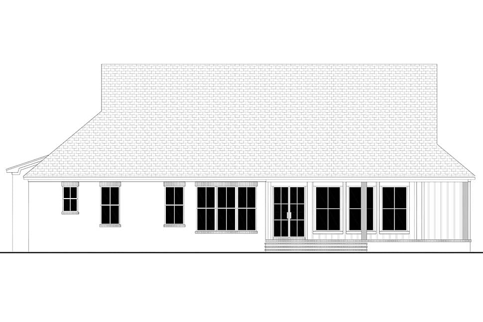 Country, Farmhouse, Traditional Plan with 2349 Sq. Ft., 3 Bedrooms, 3 Bathrooms, 2 Car Garage Picture 5