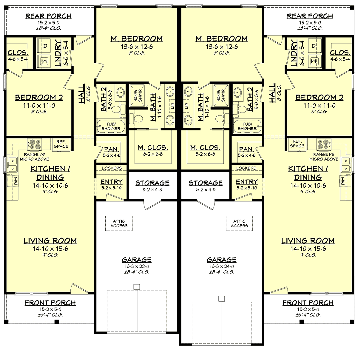 Country Farmhouse Traditional Level One of Plan 82923