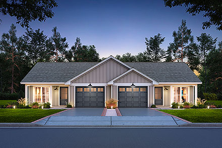 Country Farmhouse Traditional Elevation of Plan 82923