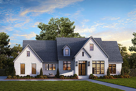 Contemporary Southern Traditional Elevation of Plan 82945