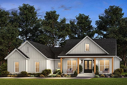 Country, Craftsman, Farmhouse, Southern House Plan 82950 with 4 Beds, 3 Baths, 2 Car Garage