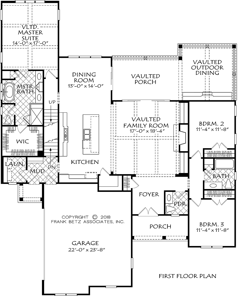 Bungalow Craftsman Traditional Tudor Level One of Plan 83006