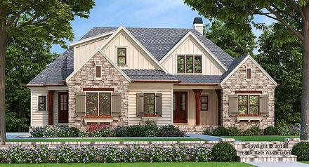 Bungalow Craftsman Traditional Tudor Elevation of Plan 83006