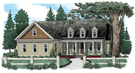 Cape Cod Country European Traditional Tudor Elevation of Plan 83007