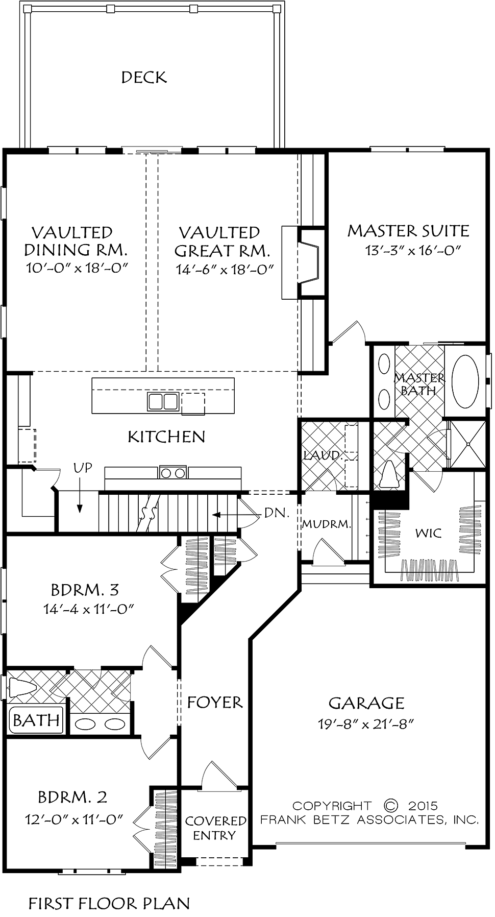 Bungalow European Traditional Victorian Level One of Plan 83022