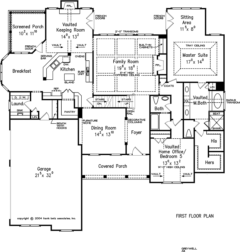 Craftsman Traditional Level One of Plan 83037