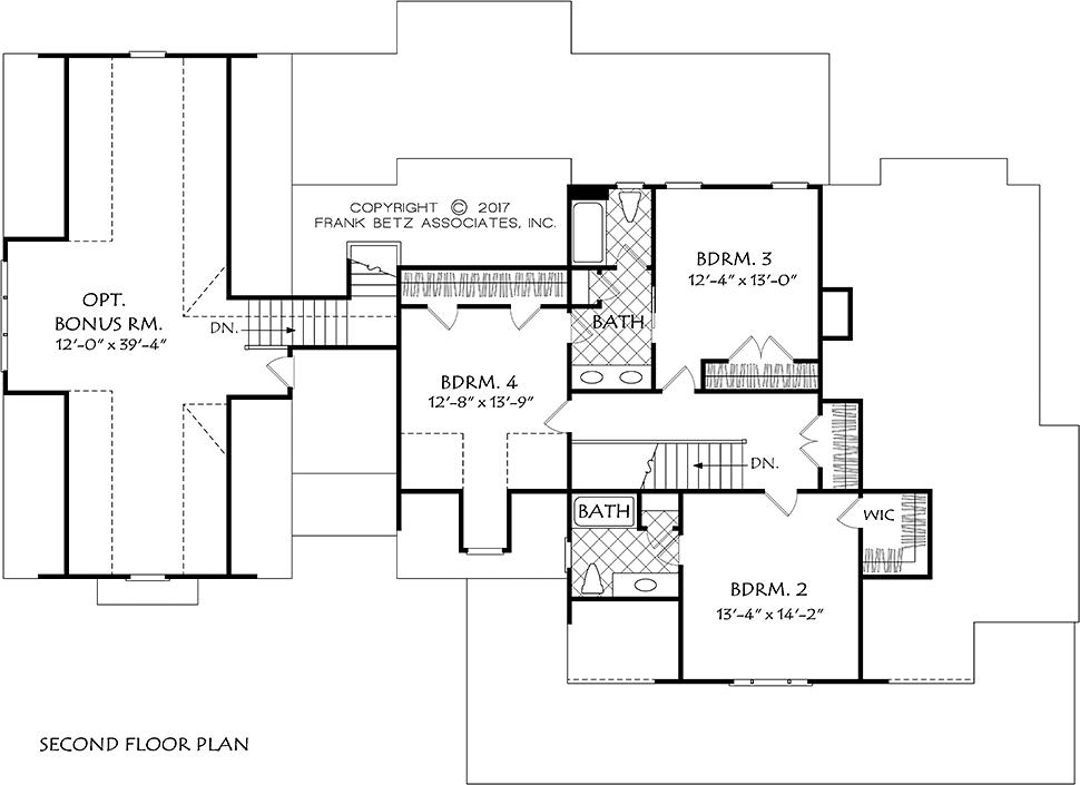 Country Farmhouse Southern Level Two of Plan 83038