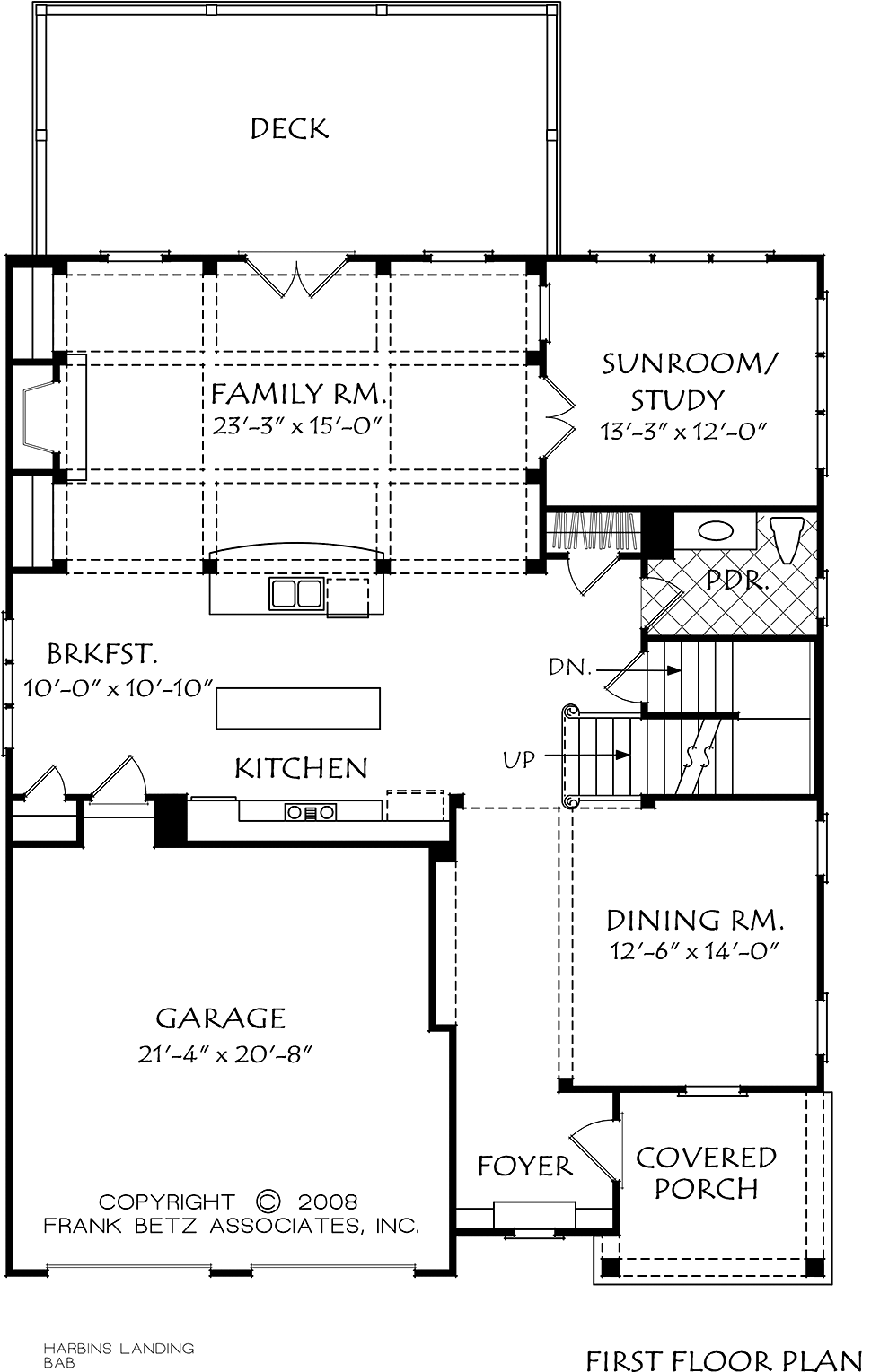 Colonial Craftsman Traditional Level One of Plan 83040
