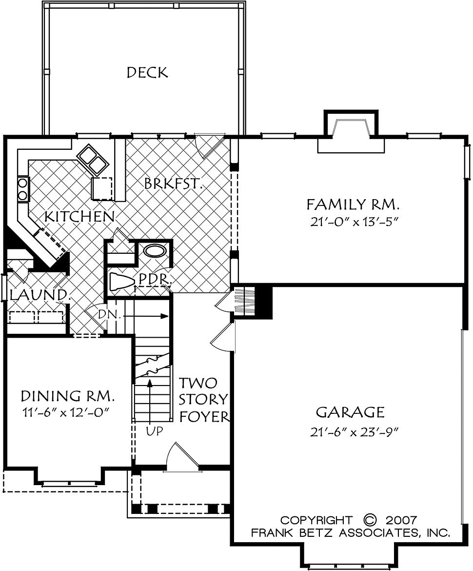 Bungalow Cottage Craftsman Traditional Level One of Plan 83044