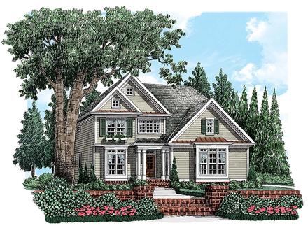 Bungalow Cottage Craftsman Traditional Elevation of Plan 83044
