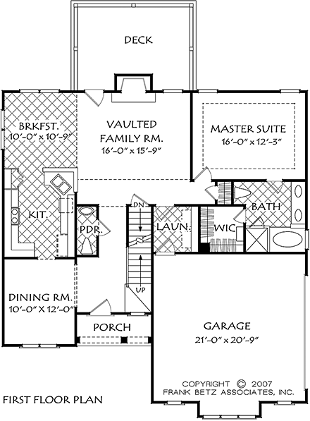 House Plan 83047 First Level Plan