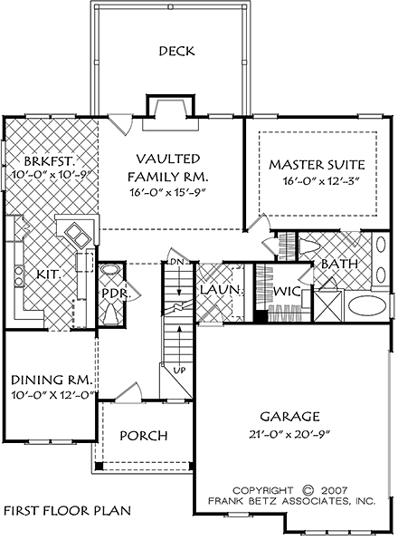 House Plan 83048 First Level Plan