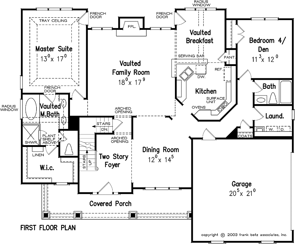 House Plan 83051 Level One