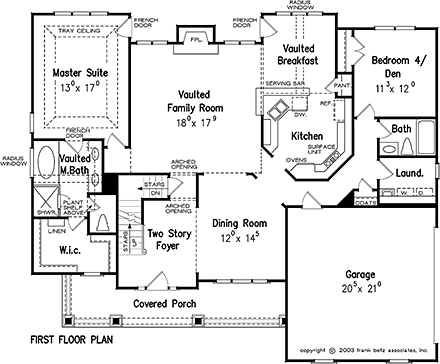House Plan 83051 First Level Plan