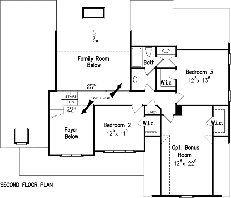 House Plan 83051 Level Two