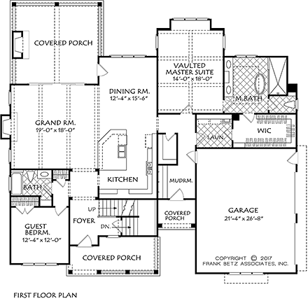 House Plan 83052 First Level Plan