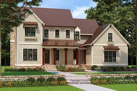 Country Farmhouse Traditional Elevation of Plan 83053