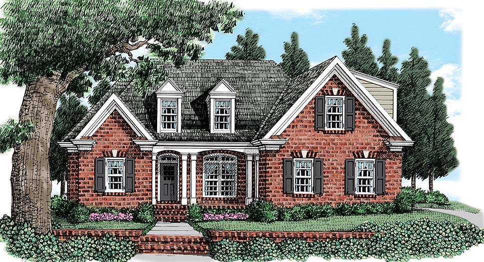 Traditional Style House Plan 83055 With 2064 Sq Ft 3 Bed 2 Bath