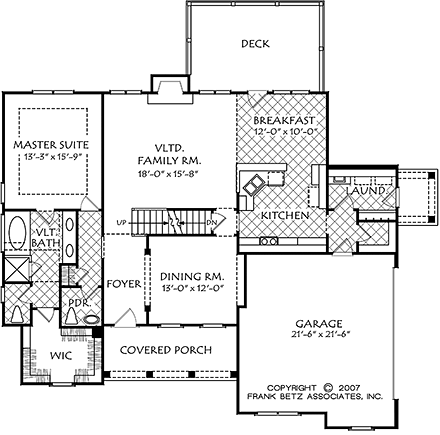 House Plan 83056 First Level Plan