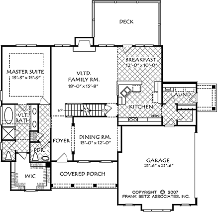 House Plan 83057 First Level Plan