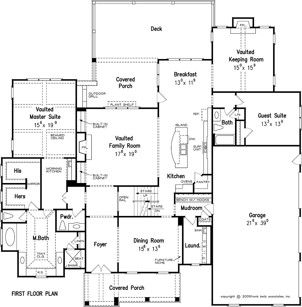 European French Country Traditional Level One of Plan 83058