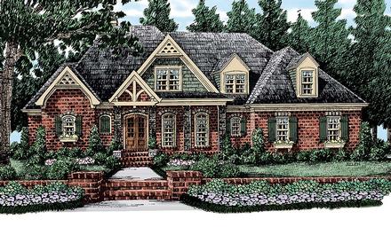 European French Country Traditional Elevation of Plan 83058