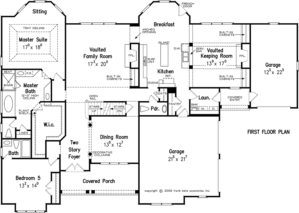 European French Country Level One of Plan 83061