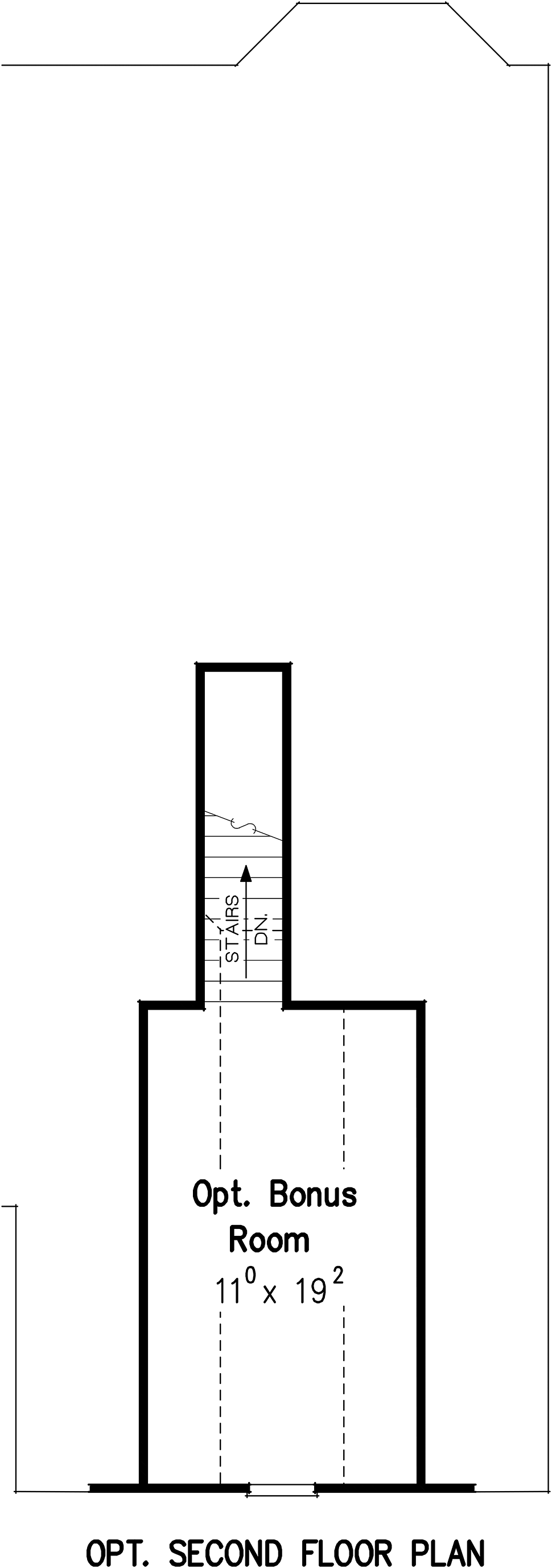 Colonial Cottage Country Level Two of Plan 83065