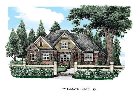 Colonial European Elevation of Plan 83068